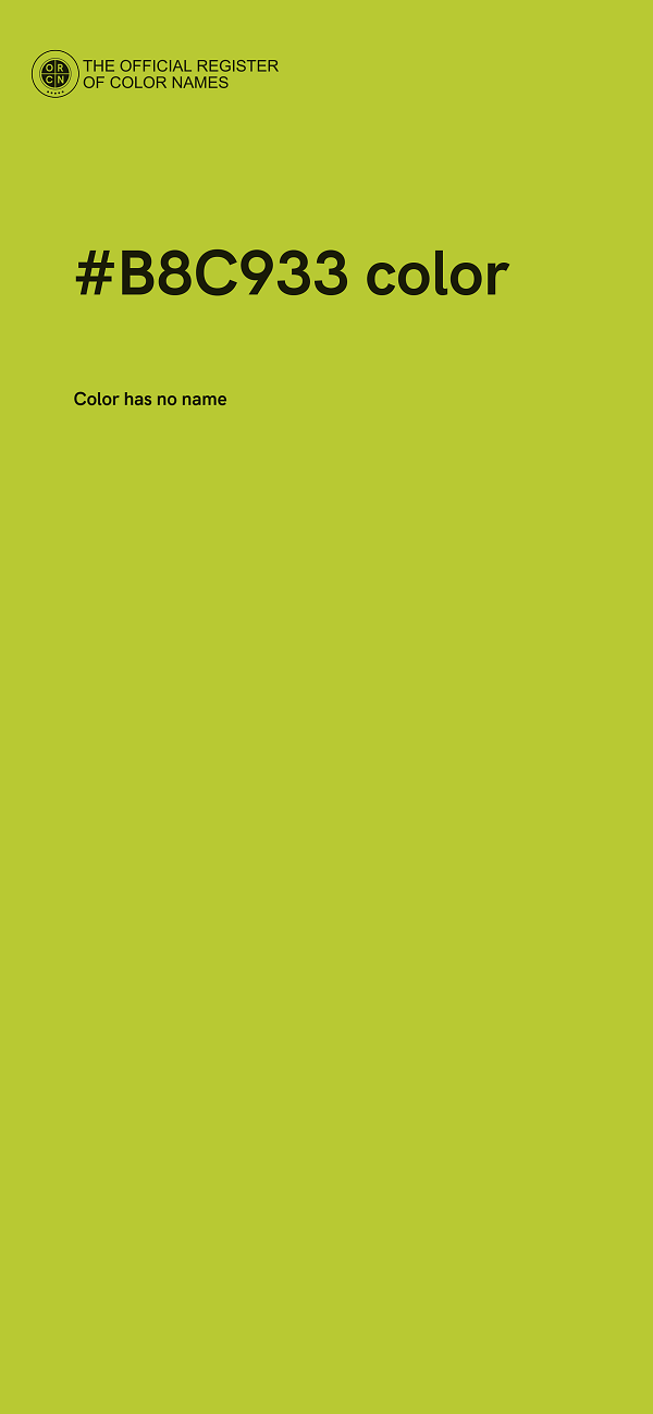 #B8C933 color image