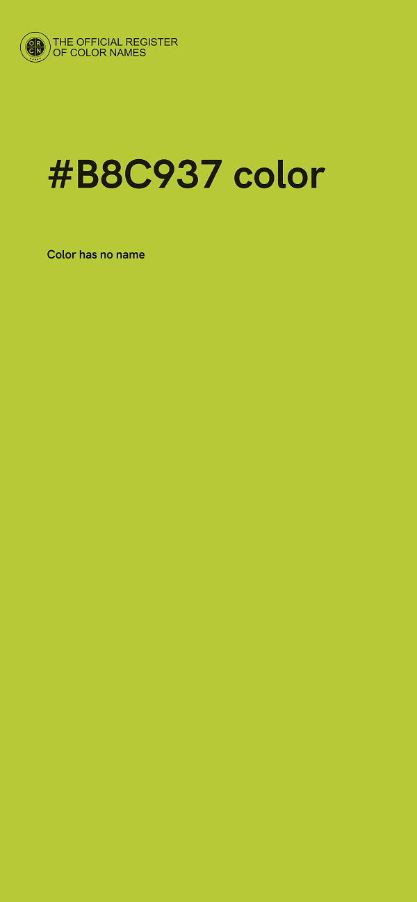 #B8C937 color image