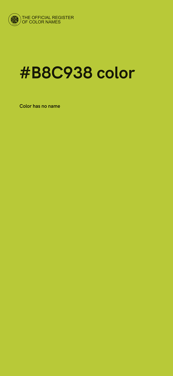 #B8C938 color image