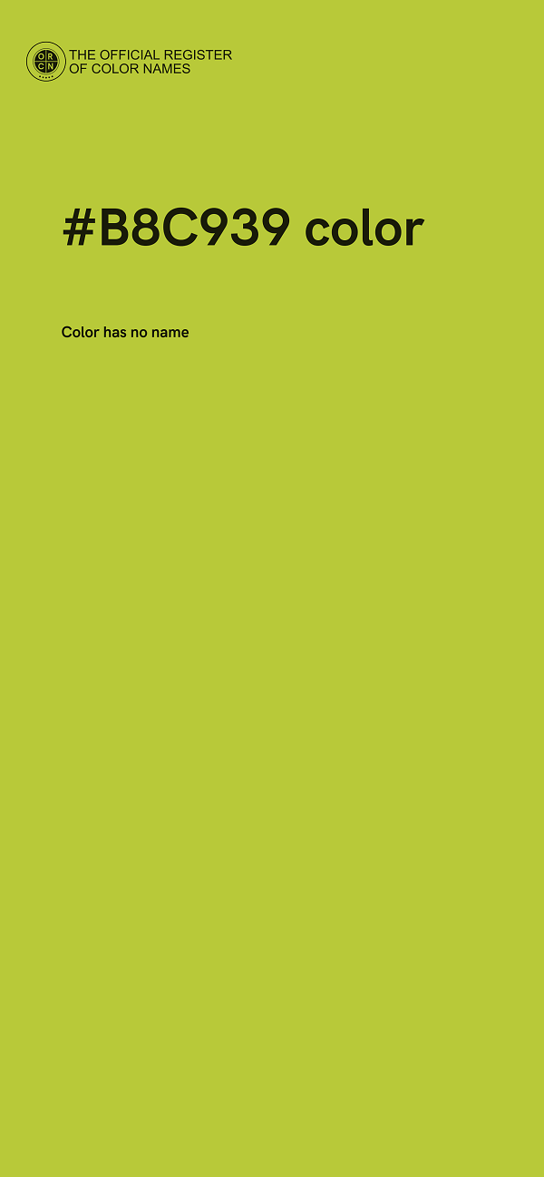 #B8C939 color image