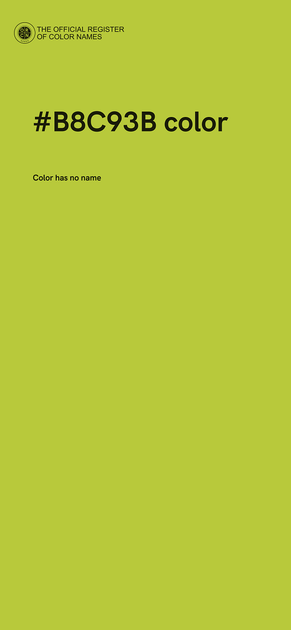 #B8C93B color image