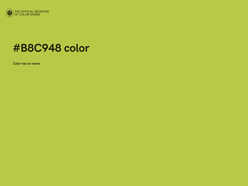 #B8C948 color image