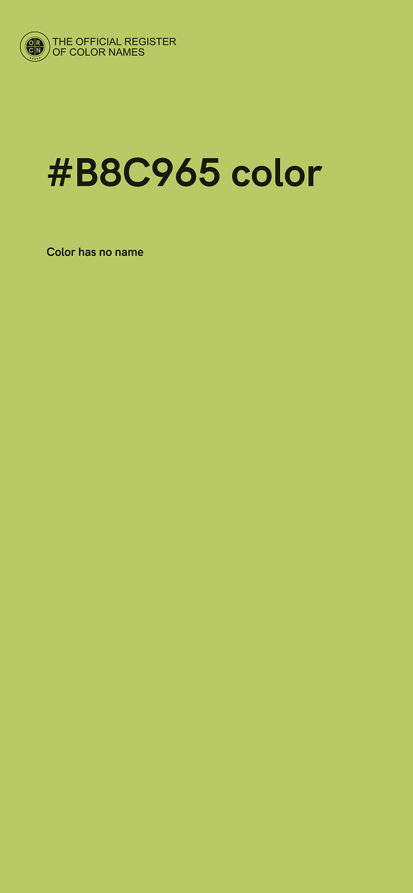 #B8C965 color image