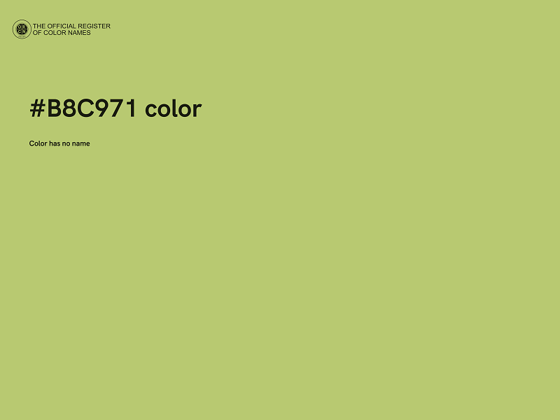 #B8C971 color image