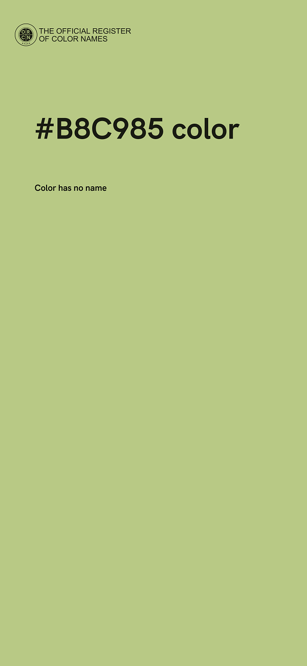 #B8C985 color image