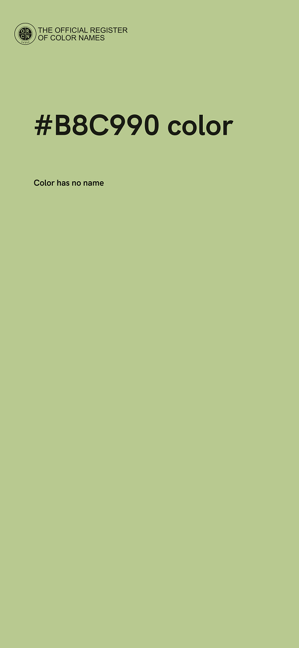 #B8C990 color image