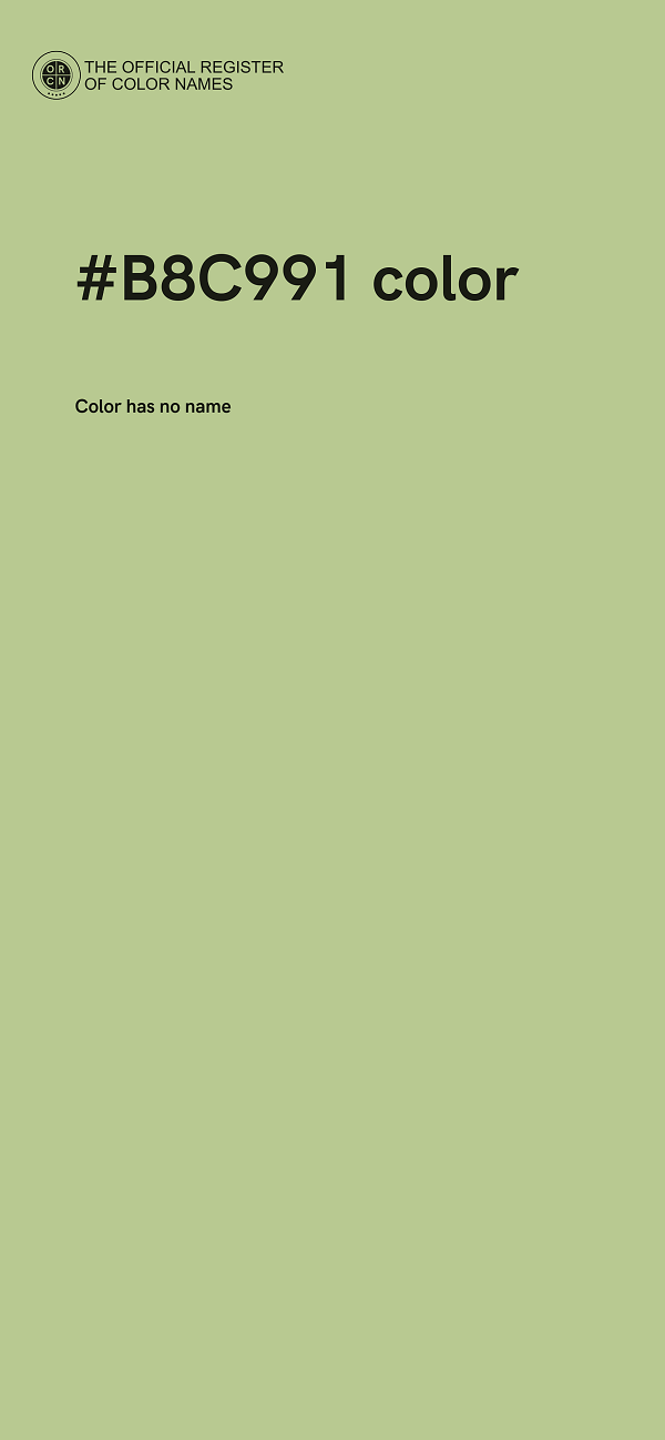 #B8C991 color image