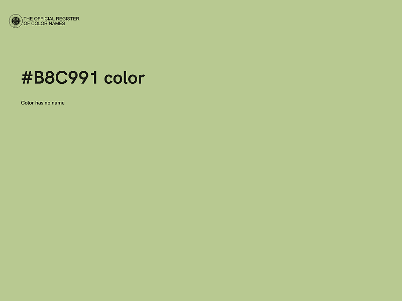 #B8C991 color image