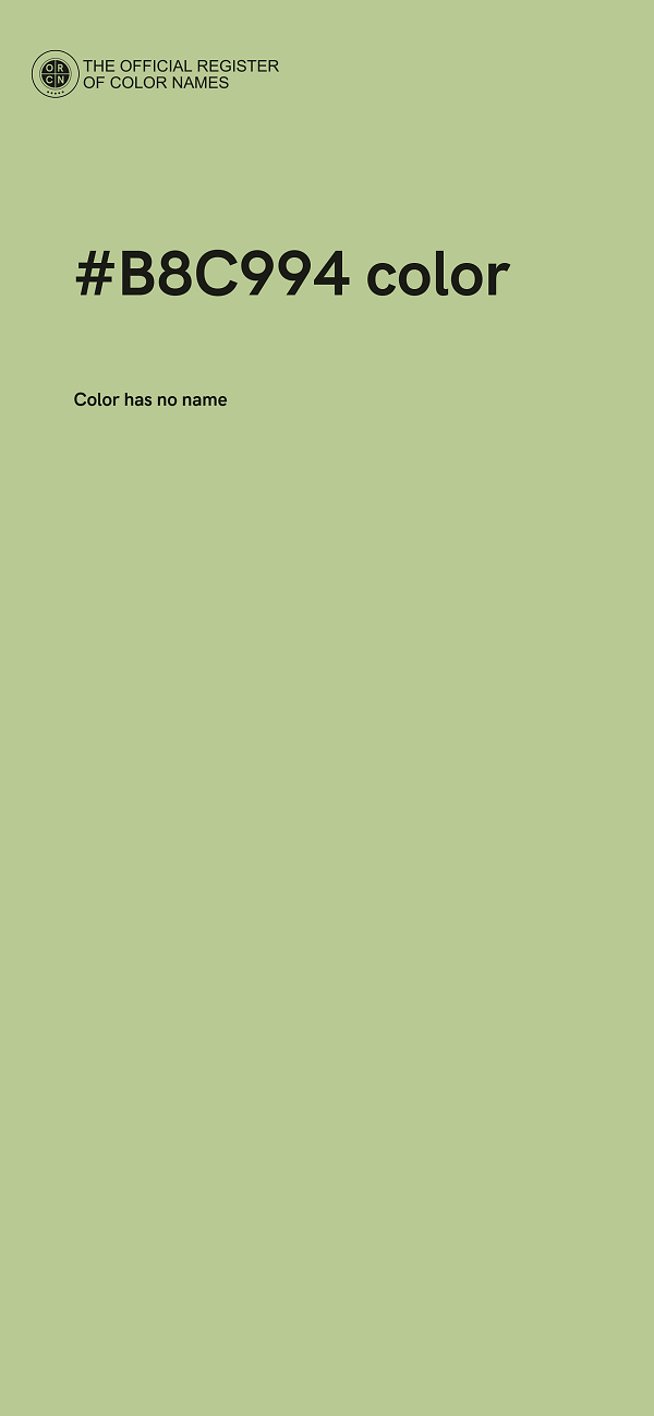 #B8C994 color image