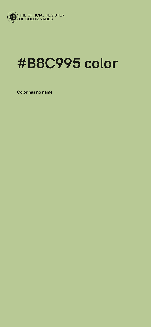 #B8C995 color image