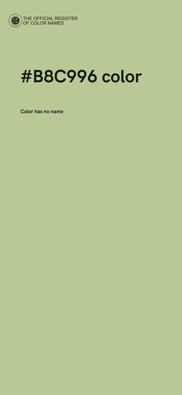 #B8C996 color image