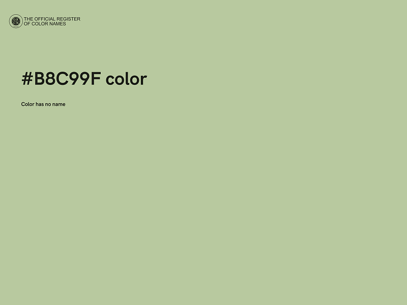 #B8C99F color image