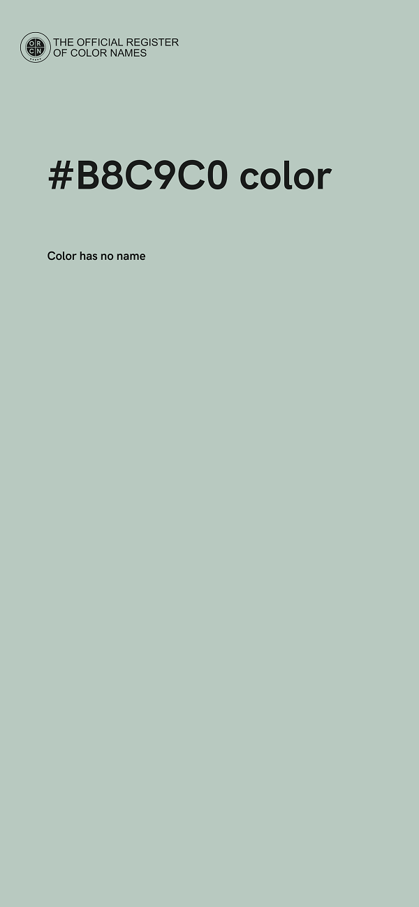 #B8C9C0 color image