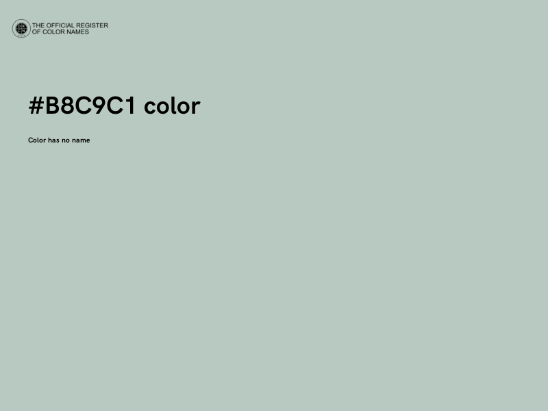 #B8C9C1 color image
