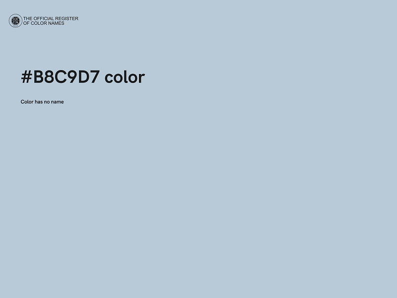 #B8C9D7 color image
