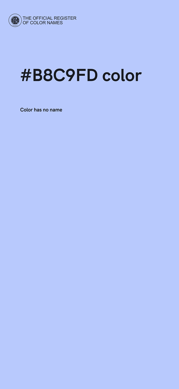 #B8C9FD color image