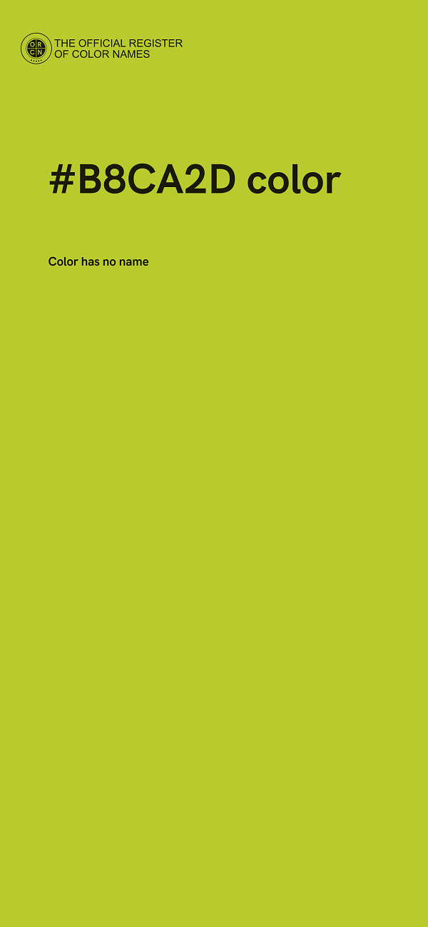 #B8CA2D color image