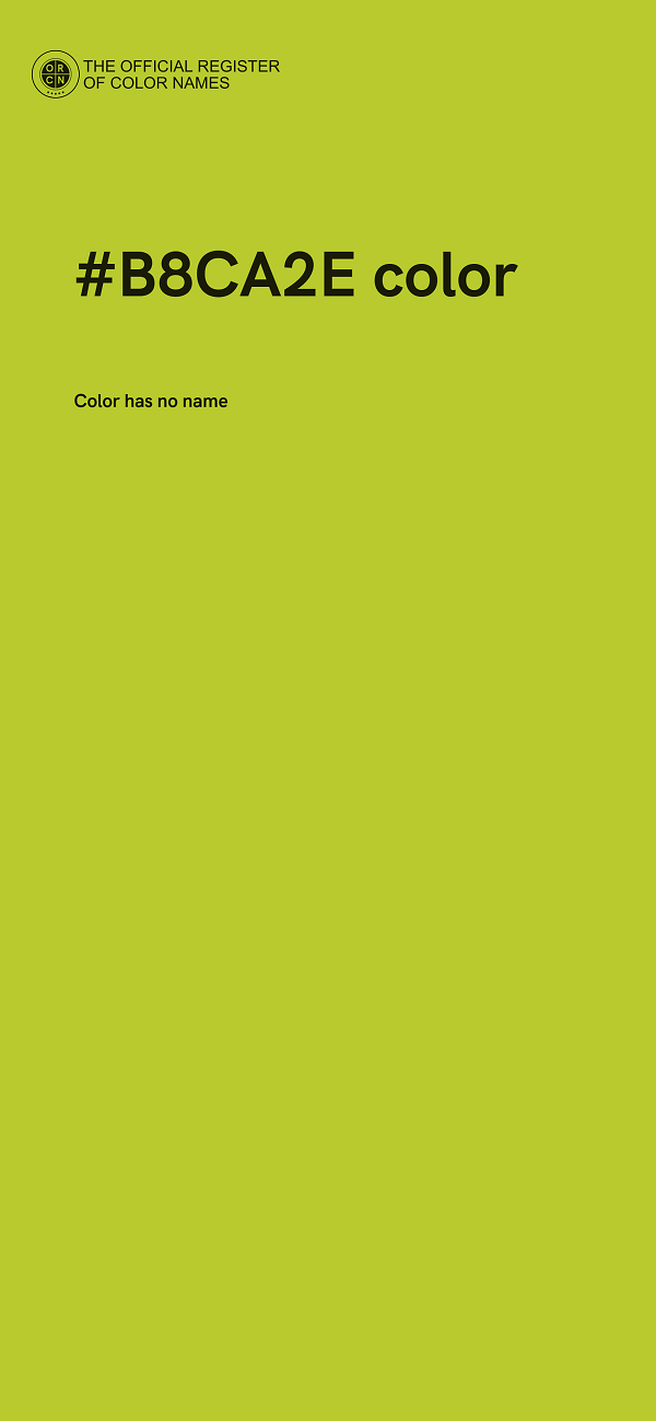 #B8CA2E color image
