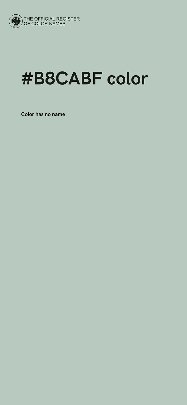 #B8CABF color image