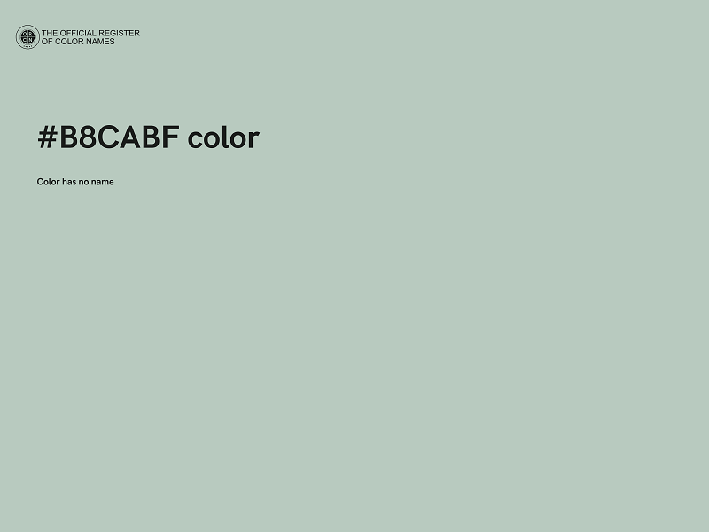 #B8CABF color image