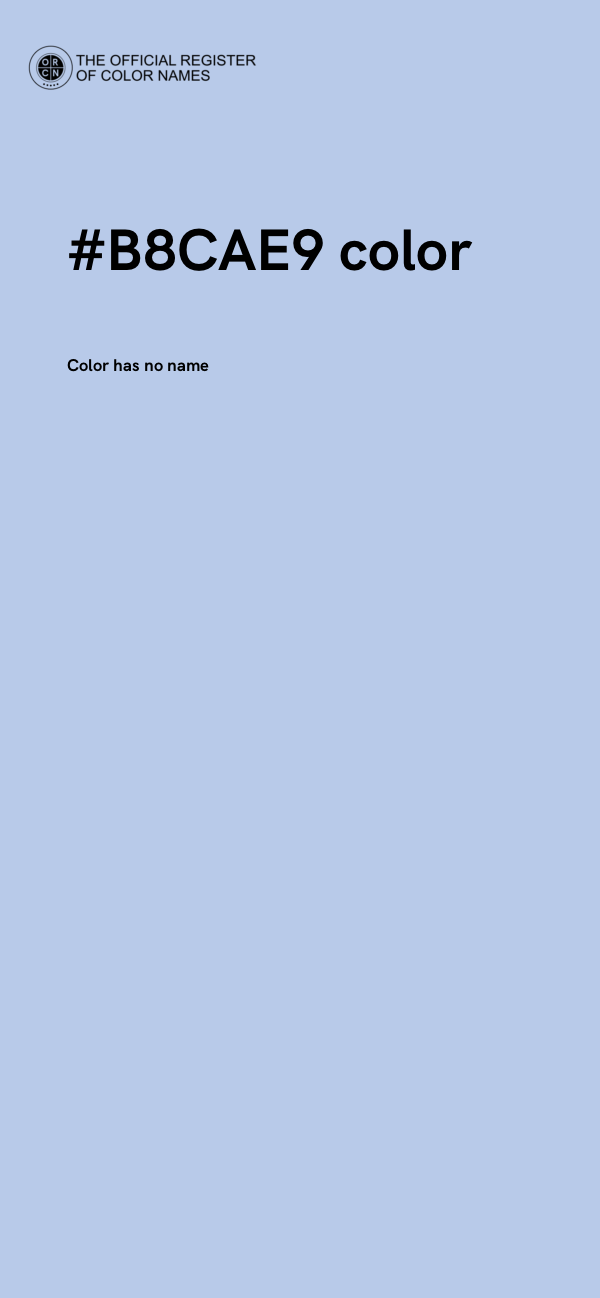 #B8CAE9 color image