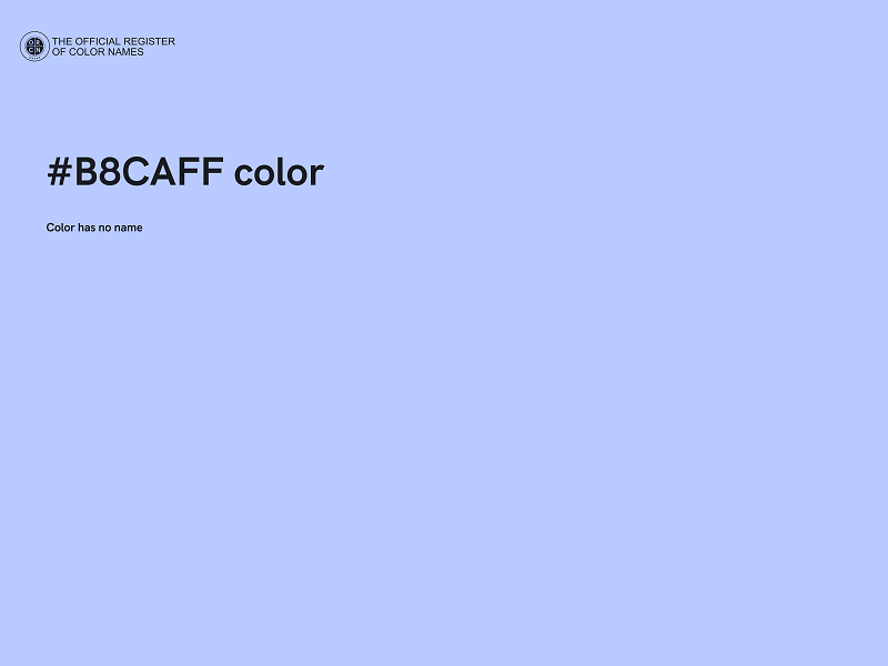 #B8CAFF color image