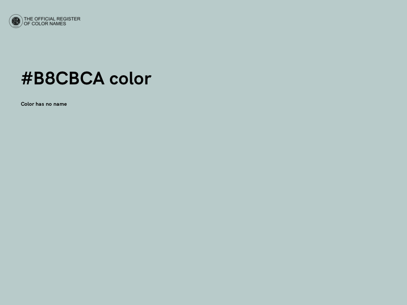 #B8CBCA color image