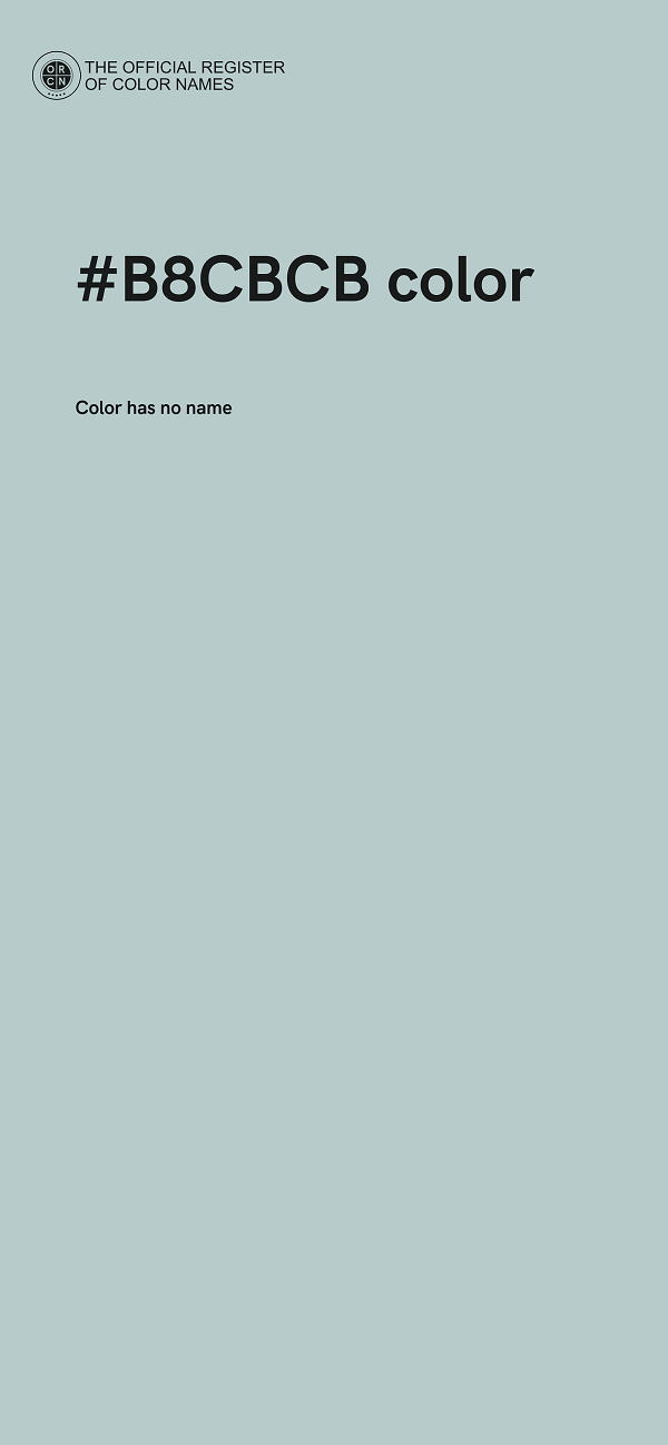 #B8CBCB color image