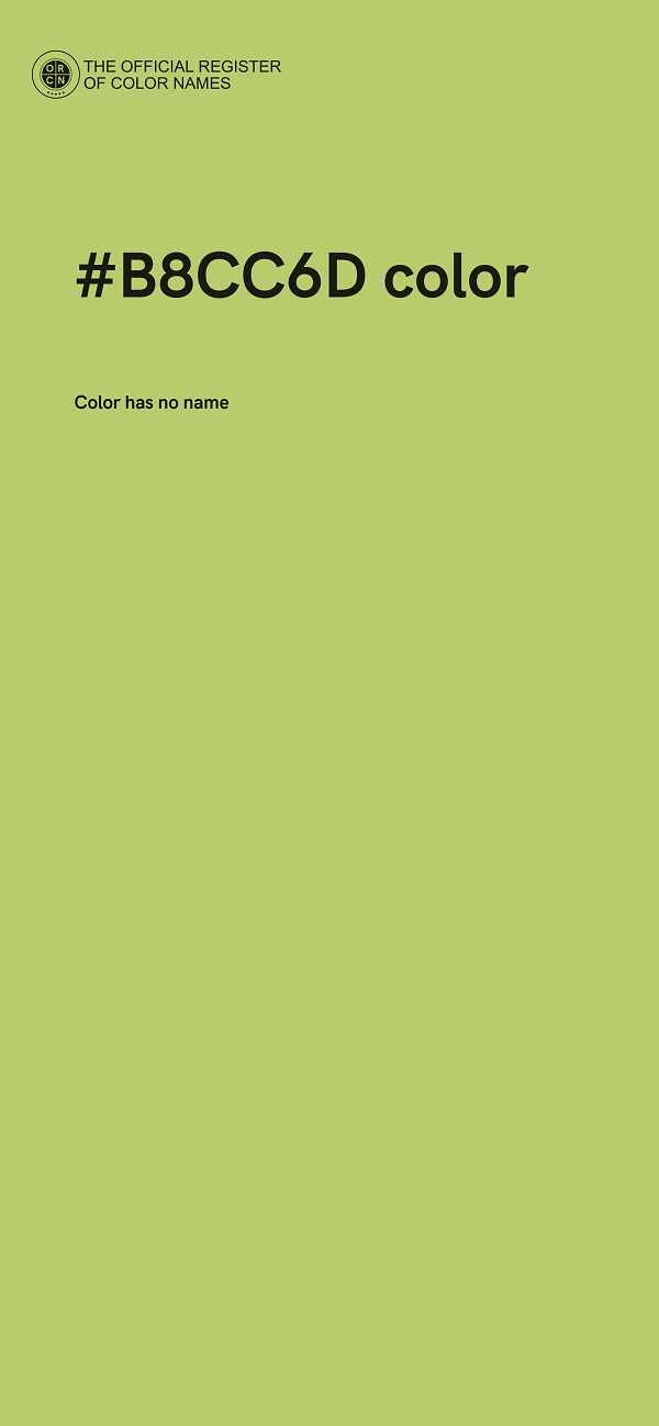 #B8CC6D color image