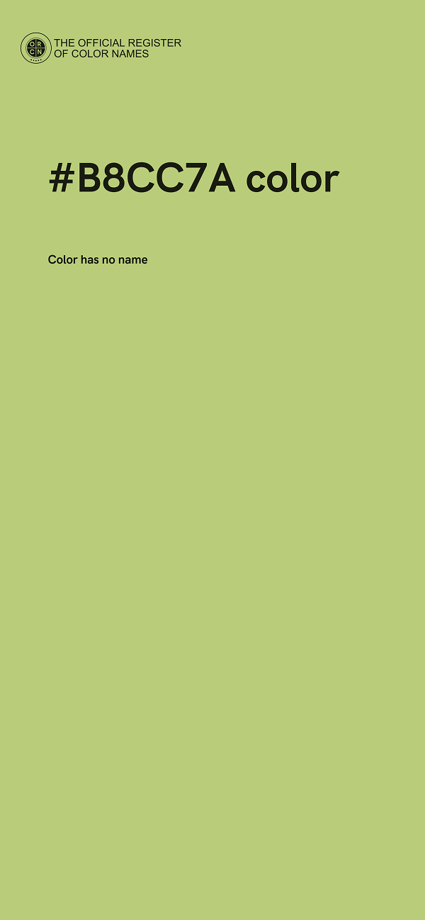 #B8CC7A color image