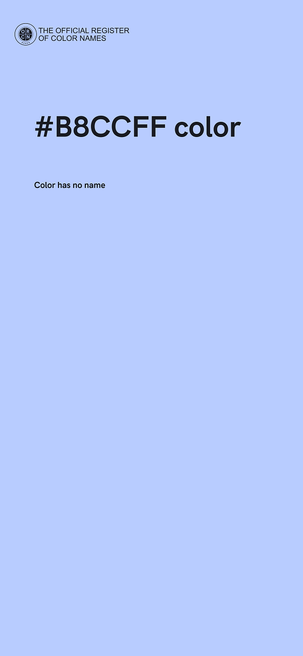 #B8CCFF color image