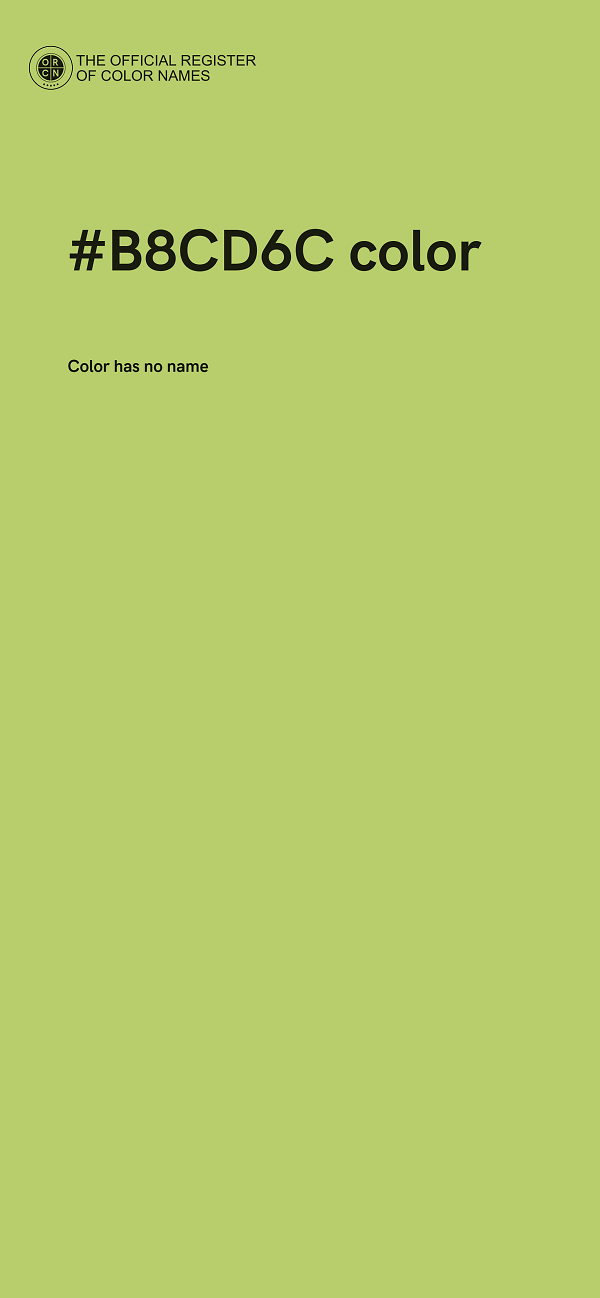 #B8CD6C color image