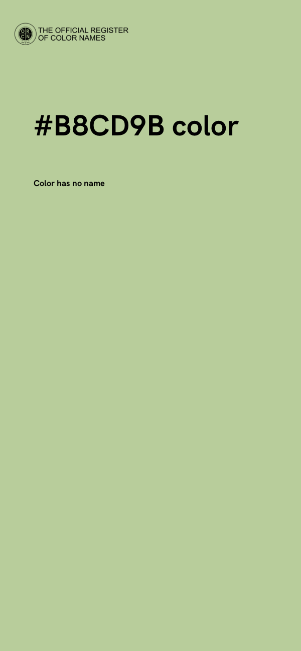 #B8CD9B color image