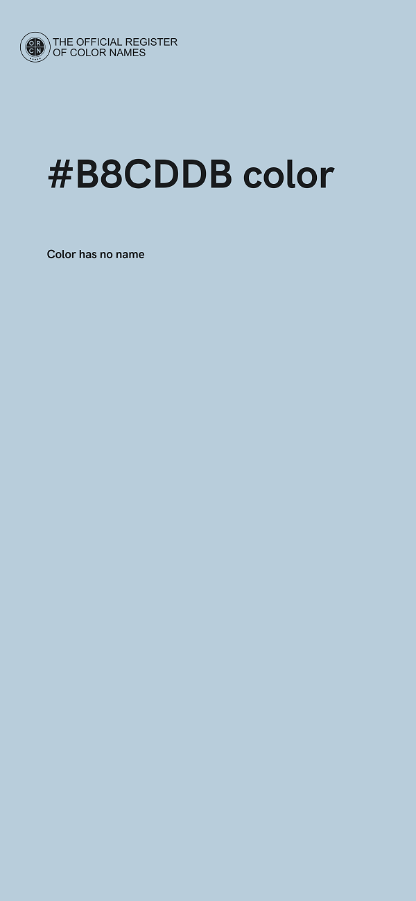 #B8CDDB color image