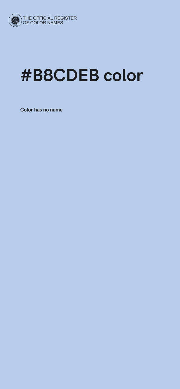 #B8CDEB color image