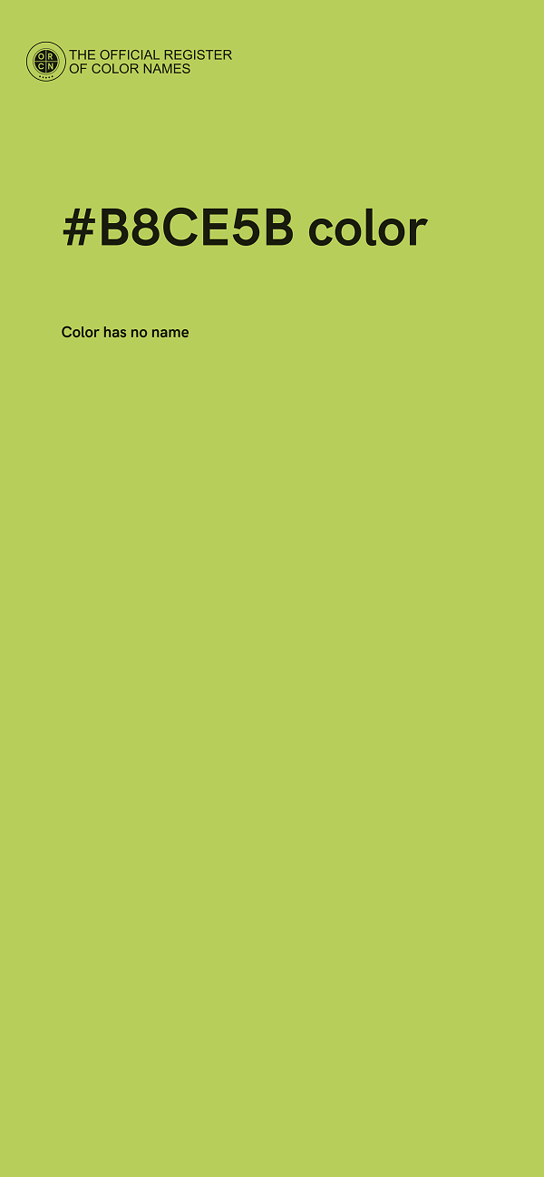 #B8CE5B color image