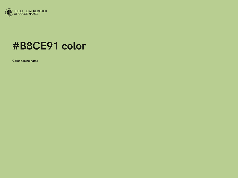 #B8CE91 color image