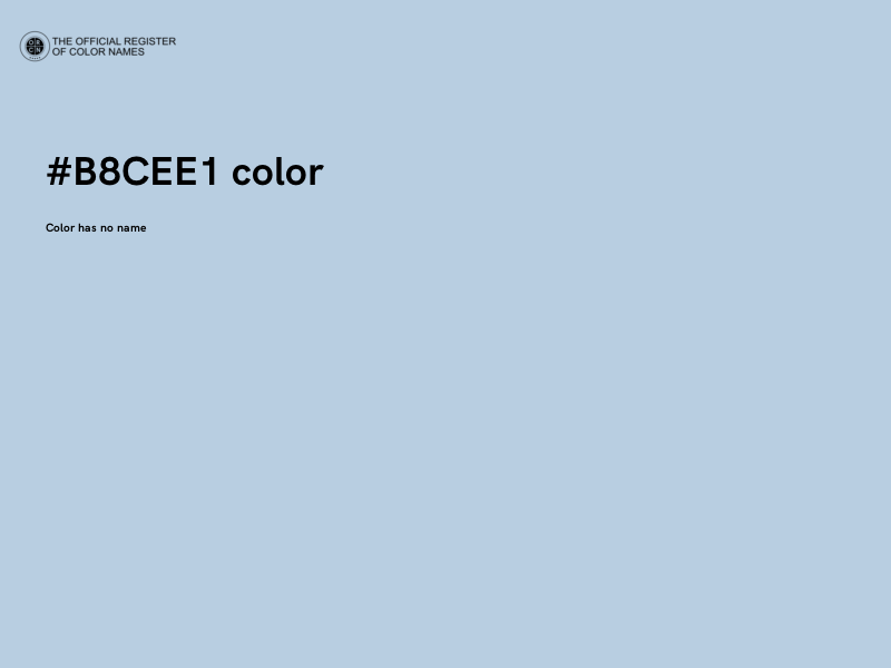#B8CEE1 color image