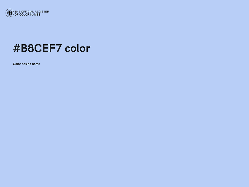 #B8CEF7 color image