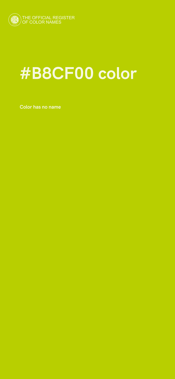 #B8CF00 color image