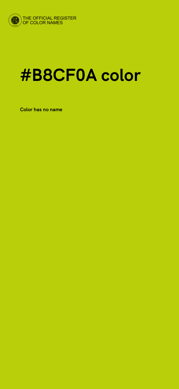 #B8CF0A color image