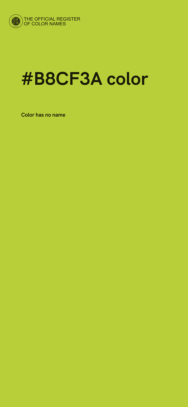 #B8CF3A color image