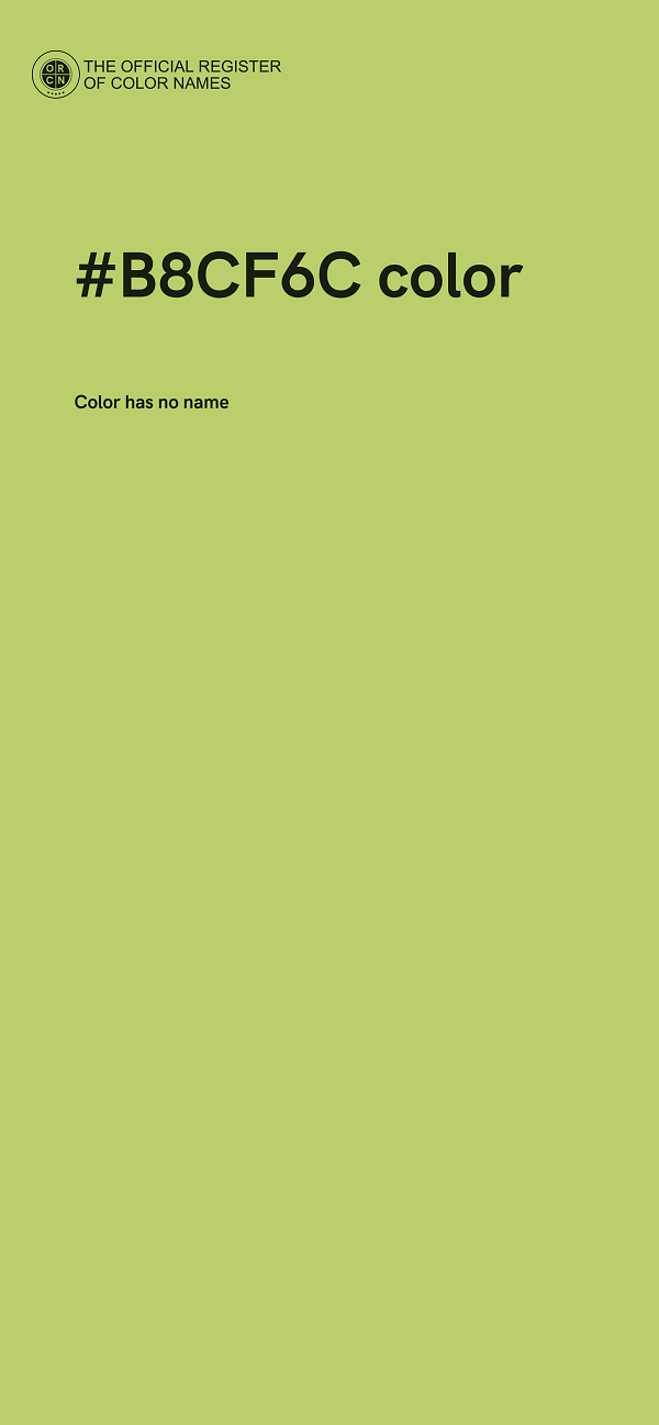 #B8CF6C color image