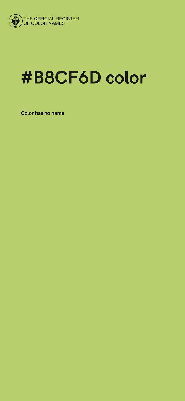 #B8CF6D color image