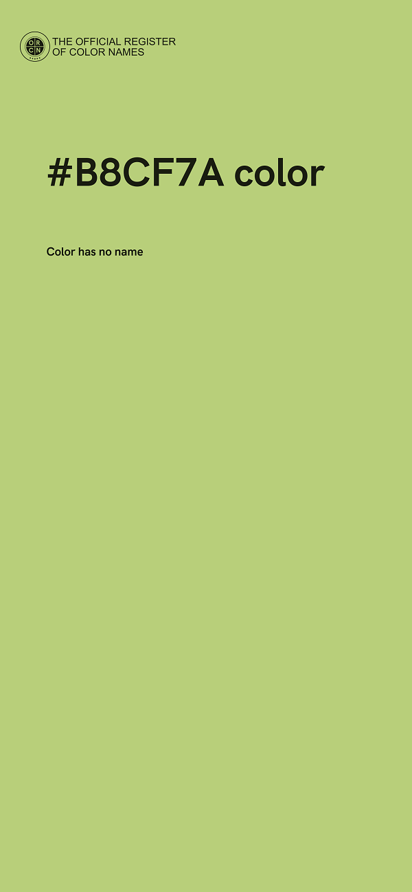 #B8CF7A color image