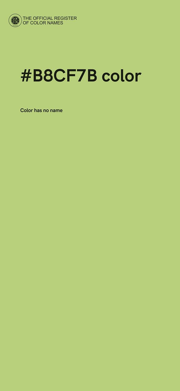 #B8CF7B color image