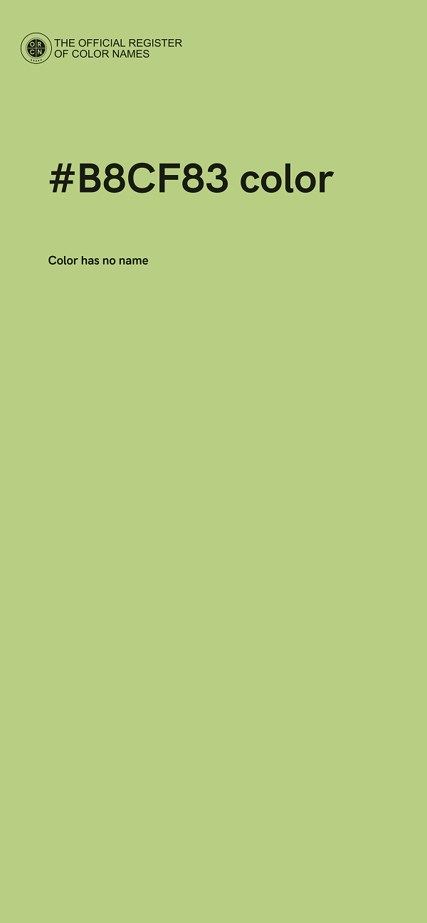 #B8CF83 color image
