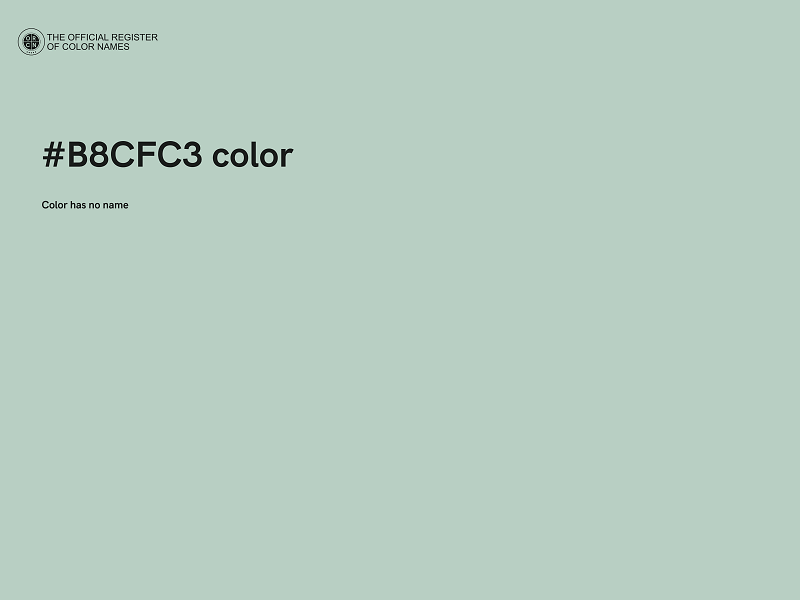 #B8CFC3 color image