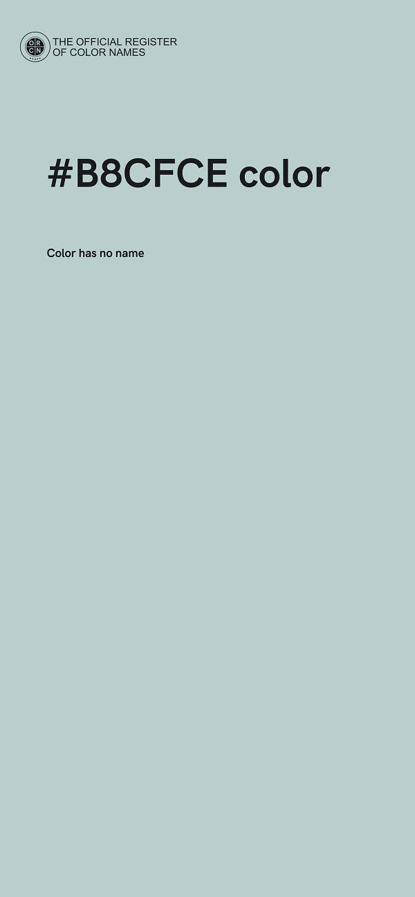 #B8CFCE color image