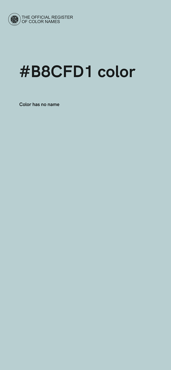 #B8CFD1 color image